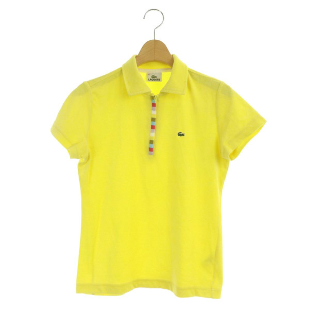 LACOSTE(ラコステ)のラコステ LACOSTE ポロシャツ 半袖 ハーフジップ ロゴ刺繍 パイル 40 レディースのトップス(ポロシャツ)の商品写真