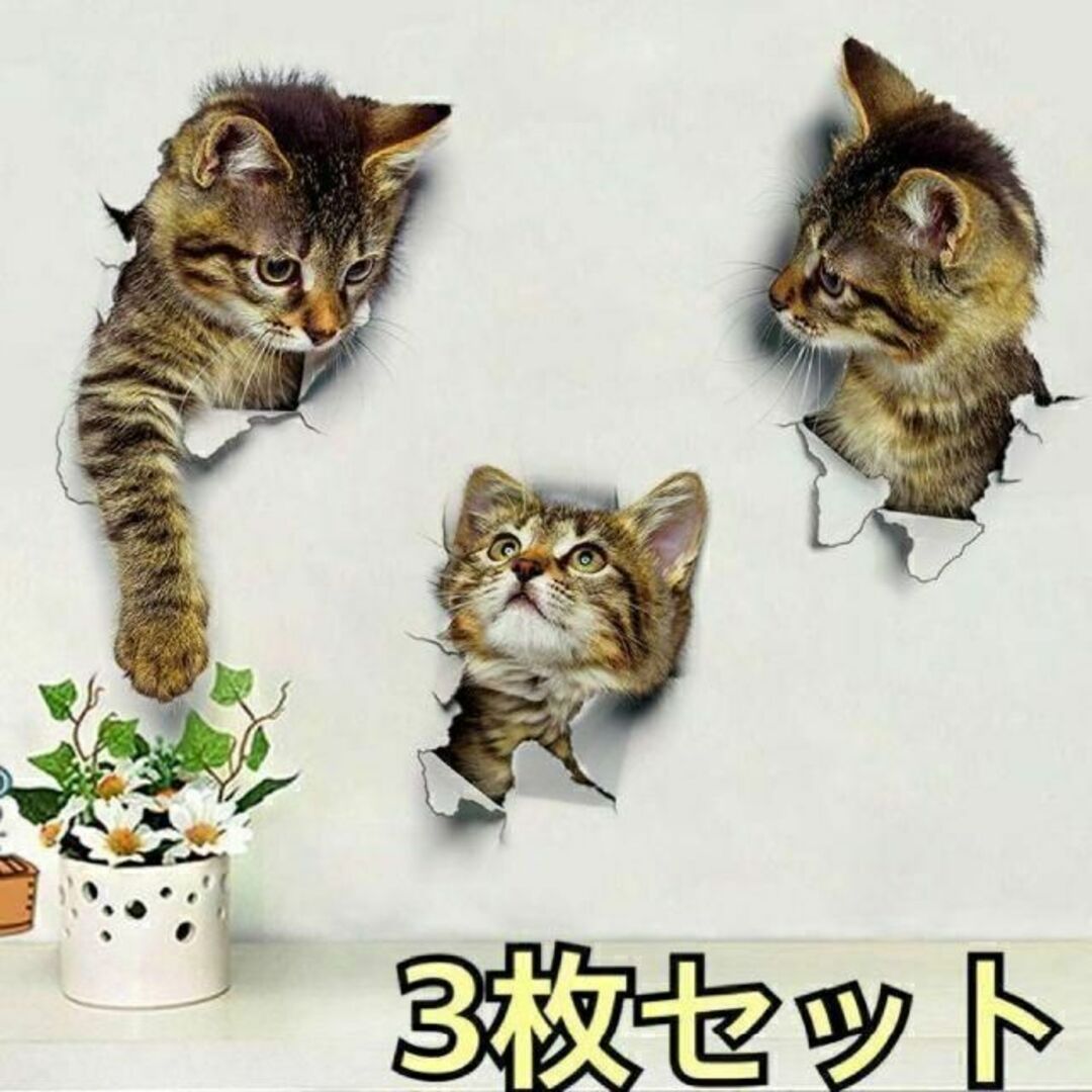 猫　ねこ　ネコ　ウォールステッカー 可愛い♡アニマル　おもしろ　雑貨　インテリア
