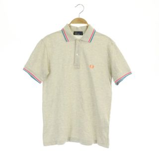 フレッドペリー(FRED PERRY)のフレッドペリー ティップラインポロシャツ 半袖 ロゴ刺繍 コットン S グレー(ポロシャツ)