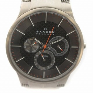 スカーゲン(SKAGEN)のSKAGEN 腕時計 クォーツ クロノグラフ シルバー色 809XLTTM(腕時計(アナログ))