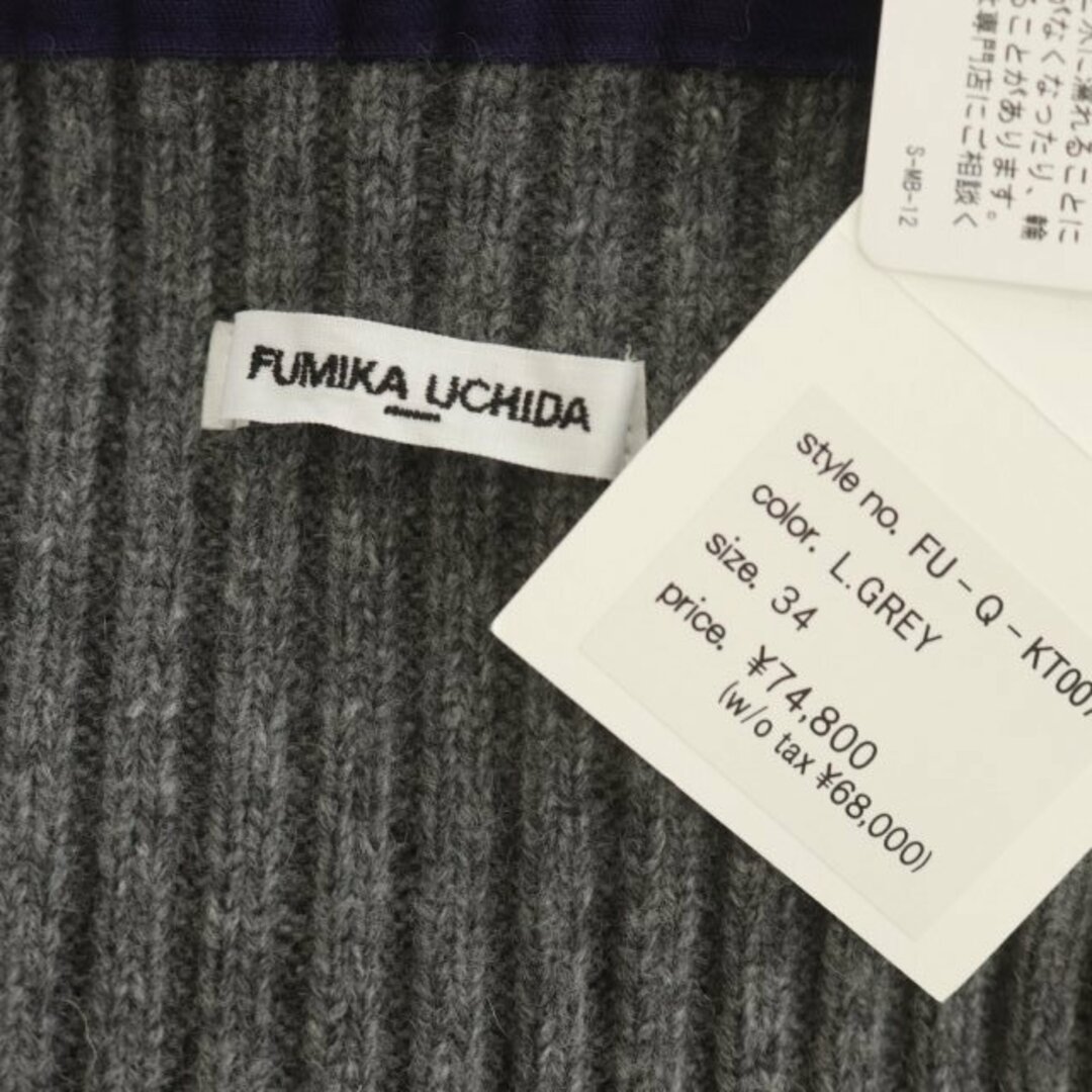 フミカ ウチダ RIB PATCHED SWEATER FU-Q-KT007 レディースのトップス(ニット/セーター)の商品写真