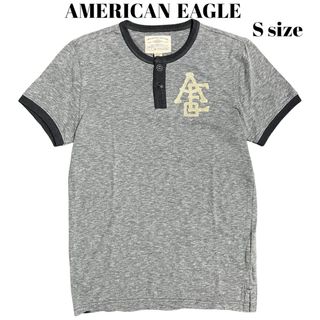 アメリカンイーグル(American Eagle)のAMERICAN EAGLE ヘンリーネックT リンガーT ワンポイント(Tシャツ/カットソー(半袖/袖なし))