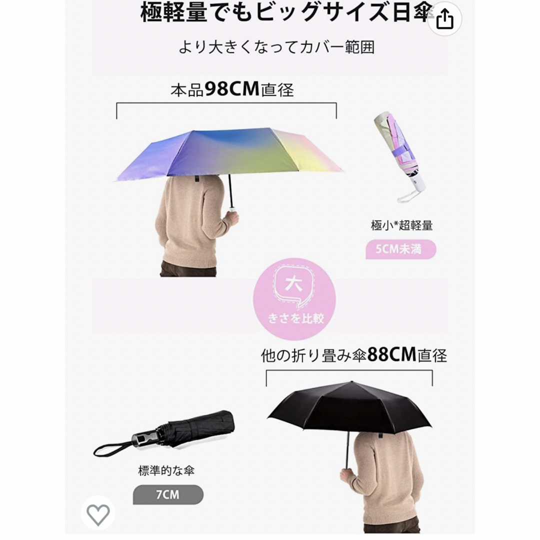 晴雨兼用日傘 レディースのファッション小物(傘)の商品写真