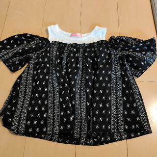 ネイビー(NAVY)のエビフライのしっぽさん専用　オフショルダーのカットソー(Tシャツ/カットソー)