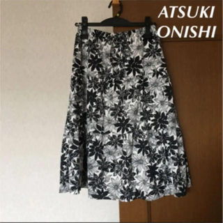 ★美品★ATSUKI ONISHI 花柄スカート M(ひざ丈スカート)