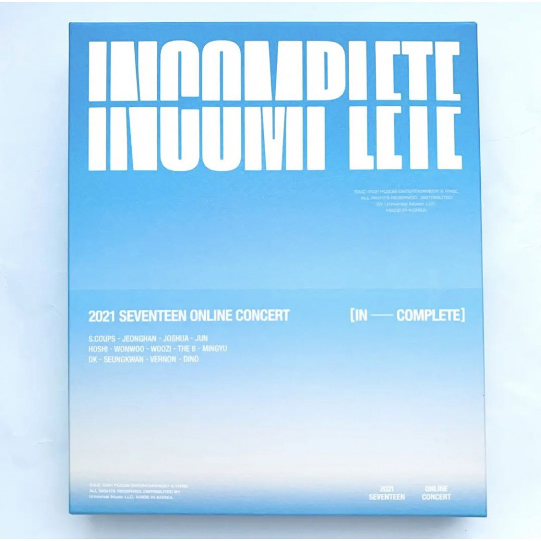 seventeen incomplete DVD 日本語字幕 セブチ ユニバ限定DVD/ブルーレイ