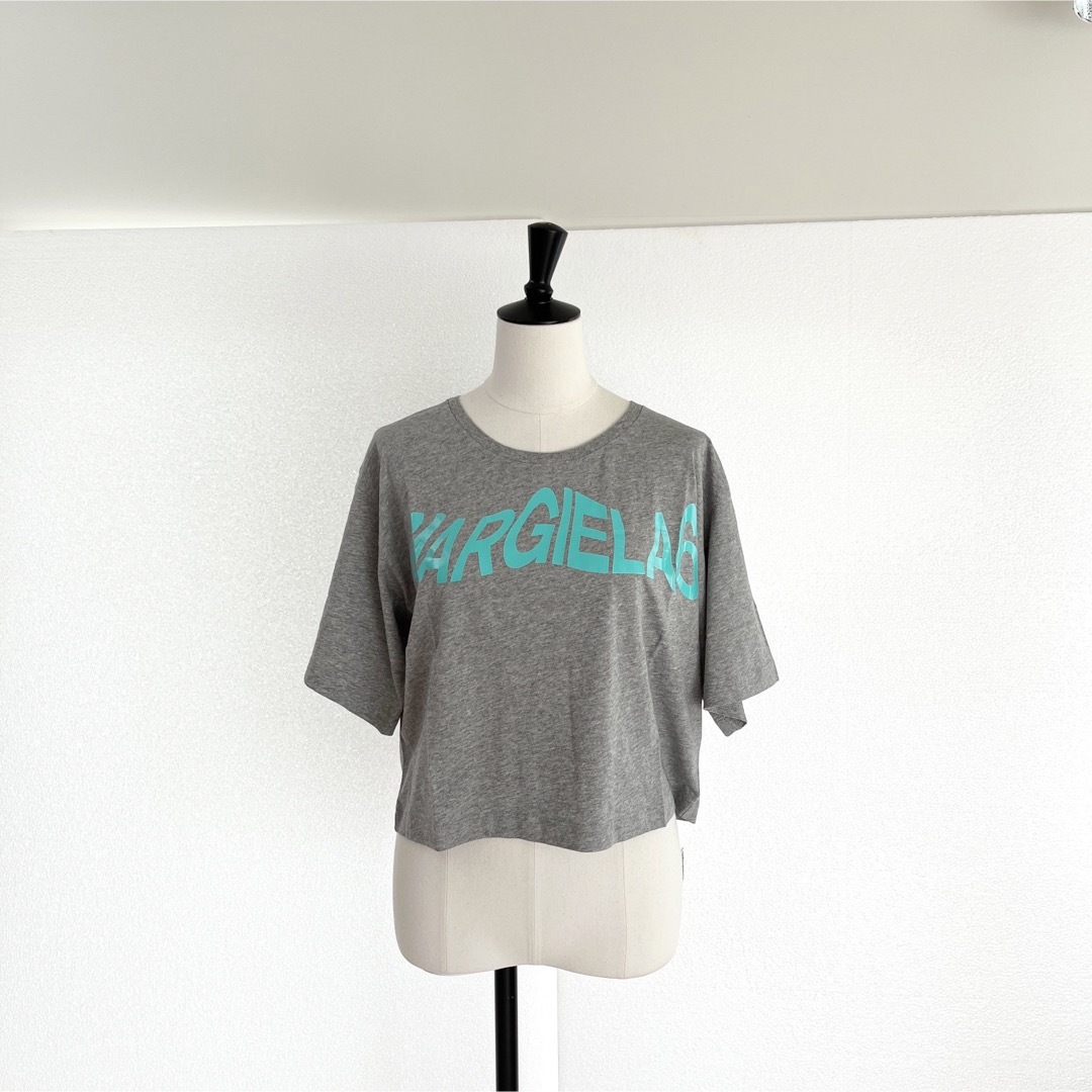 MM6 Maison Margielaマルジェラ　ロゴプリントTシャツ　グレー