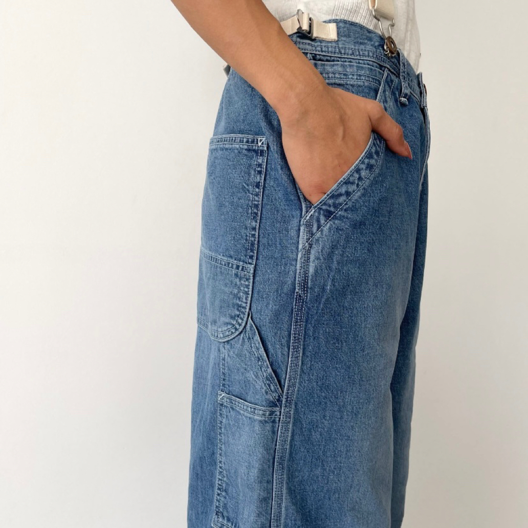 CANAL JEAN(キャナルジーン)のarc アーク サスペンダー付きデニムパンツ 新品 完売 TODAYFUL レディースのパンツ(デニム/ジーンズ)の商品写真