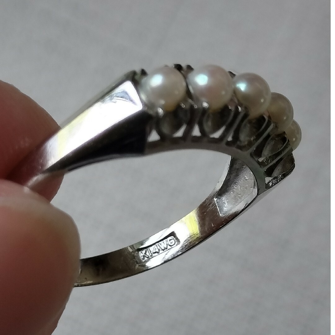 大阪ショップ K14WGベビーパールリング レディース | bca.edu.gr