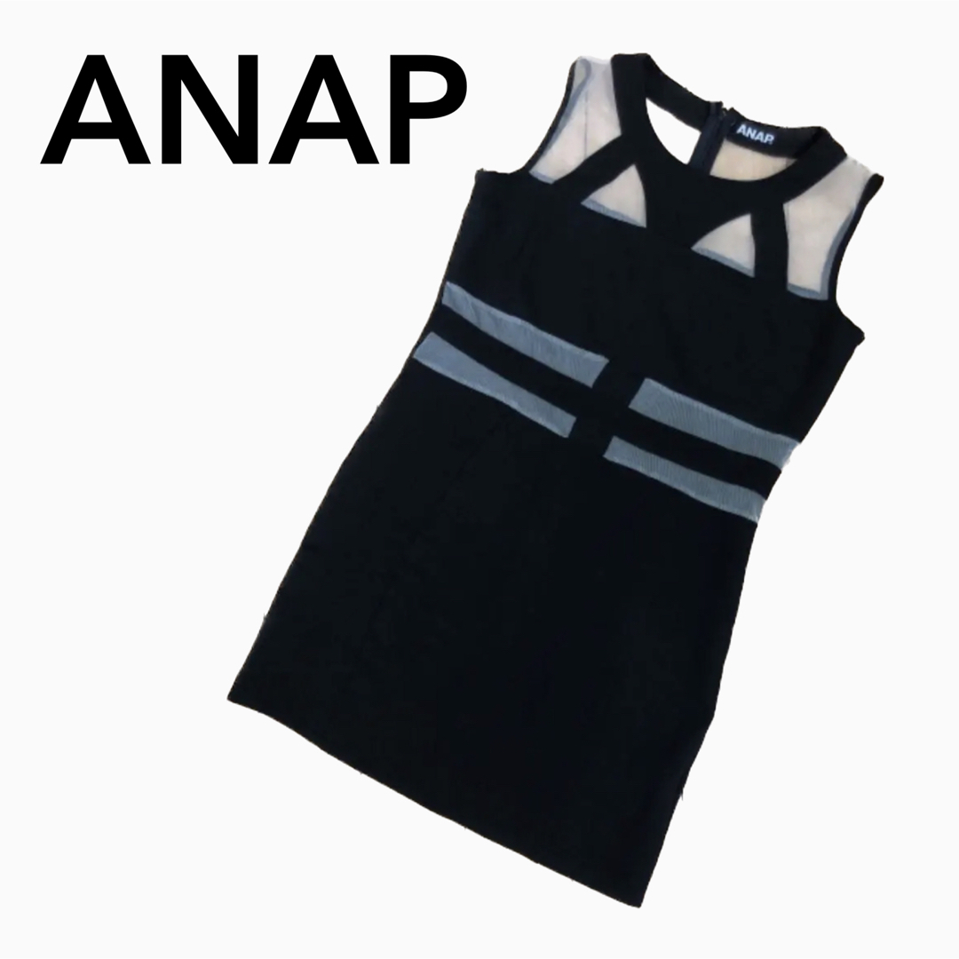 ANAP(アナップ)のANAP シースルー ワンピース レディースのワンピース(ミニワンピース)の商品写真