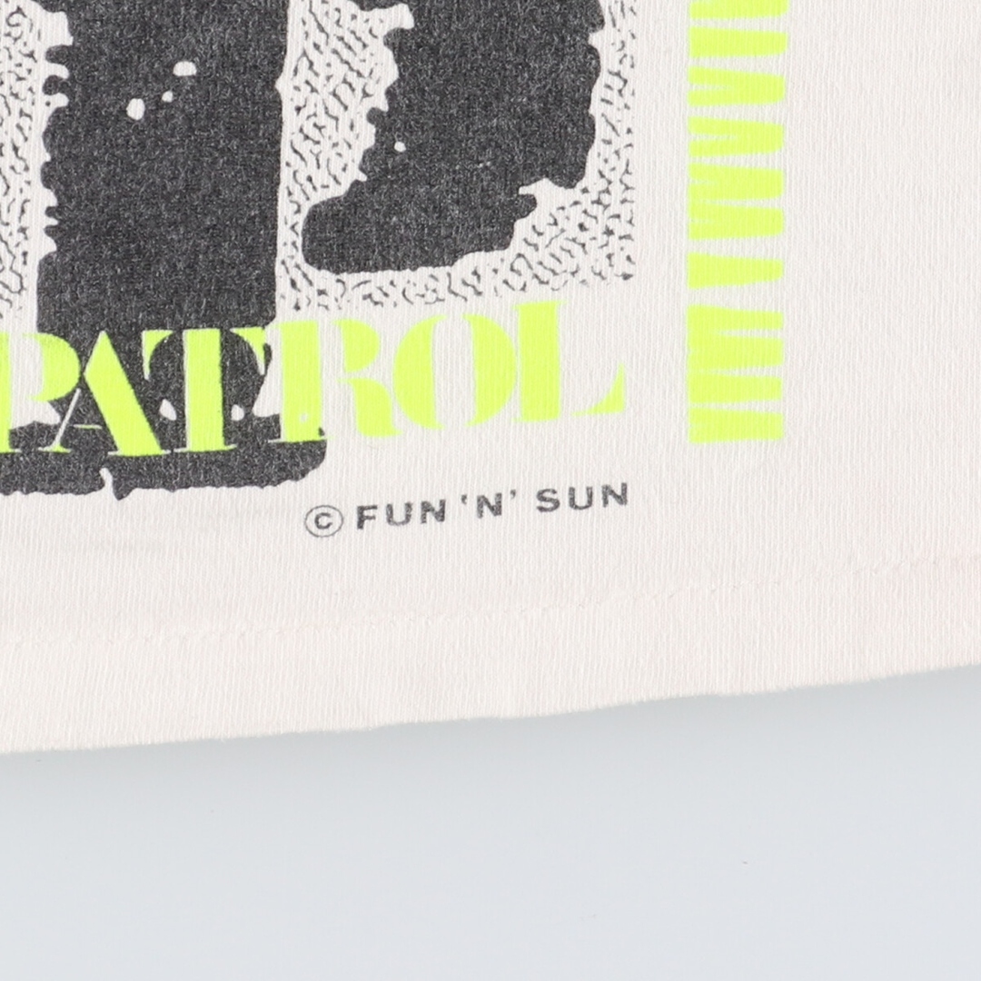 90年代 FUN 'N' SUN ショート丈 プリントTシャツ USA製 L ヴィンテージ /eaa347537