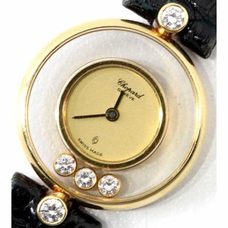 ショパール(Chopard)の調整ピン付き ショパール K18YG 18金 ハッピーダイヤ 時計 5Pダイヤ(腕時計)