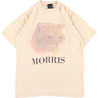 UNKNOWN アニマル柄 ネコ柄 アニマルプリントTシャツ メンズS ヴィンテージ /eaa354879