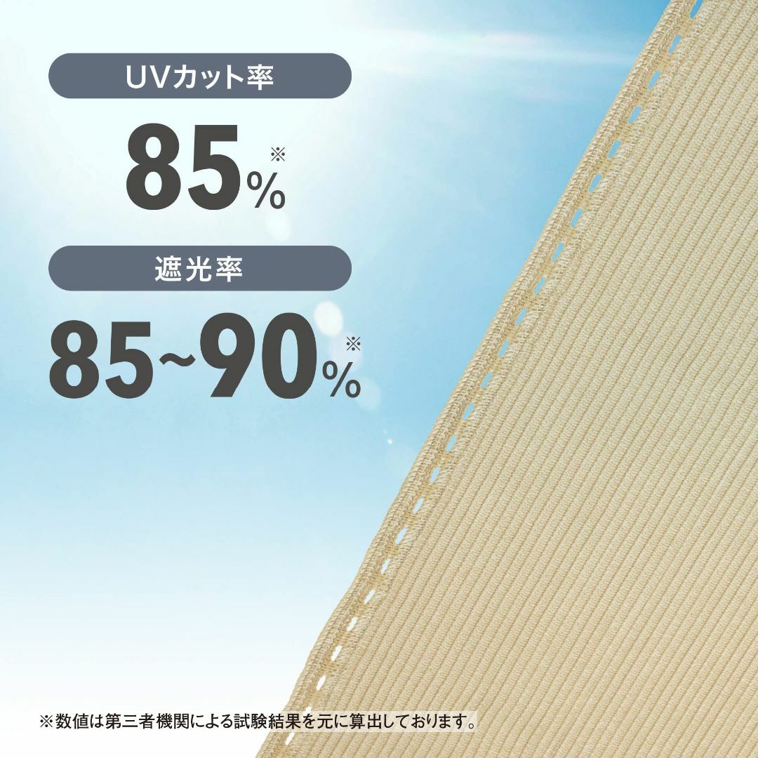 【数量限定】タカショー 日よけ バルコニーシェード 3.6×1ｍ UVカット ベ 4