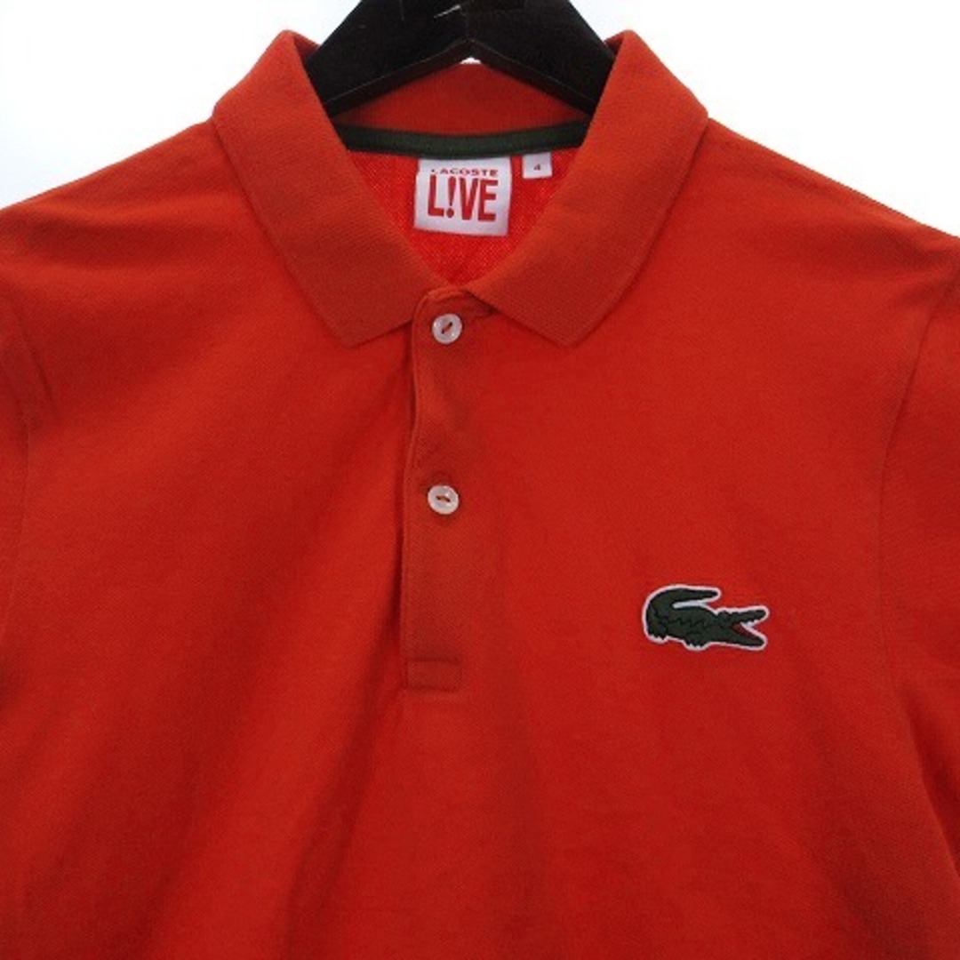 LACOSTE(ラコステ)のラコステ LACOSTE LIVE ポロシャツ 半袖 ワニワッペン 4 オレンジ レディースのトップス(ポロシャツ)の商品写真