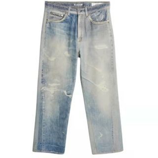 激レア】ボンドヴァルト クラッシュペンキ加工 ホワイトデニム 32