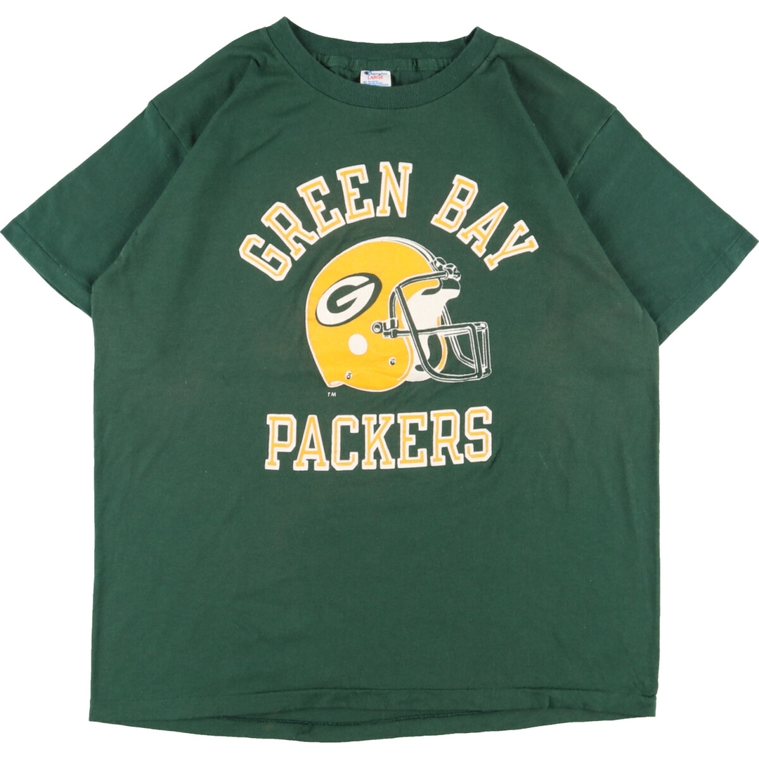 チャンピオン Champion トリコタグ NFL GREEN BAY PACKERS グリーンベイパッカーズ ロゴプリントTシャツ USA製 メンズM ヴィンテージ /eaa349550