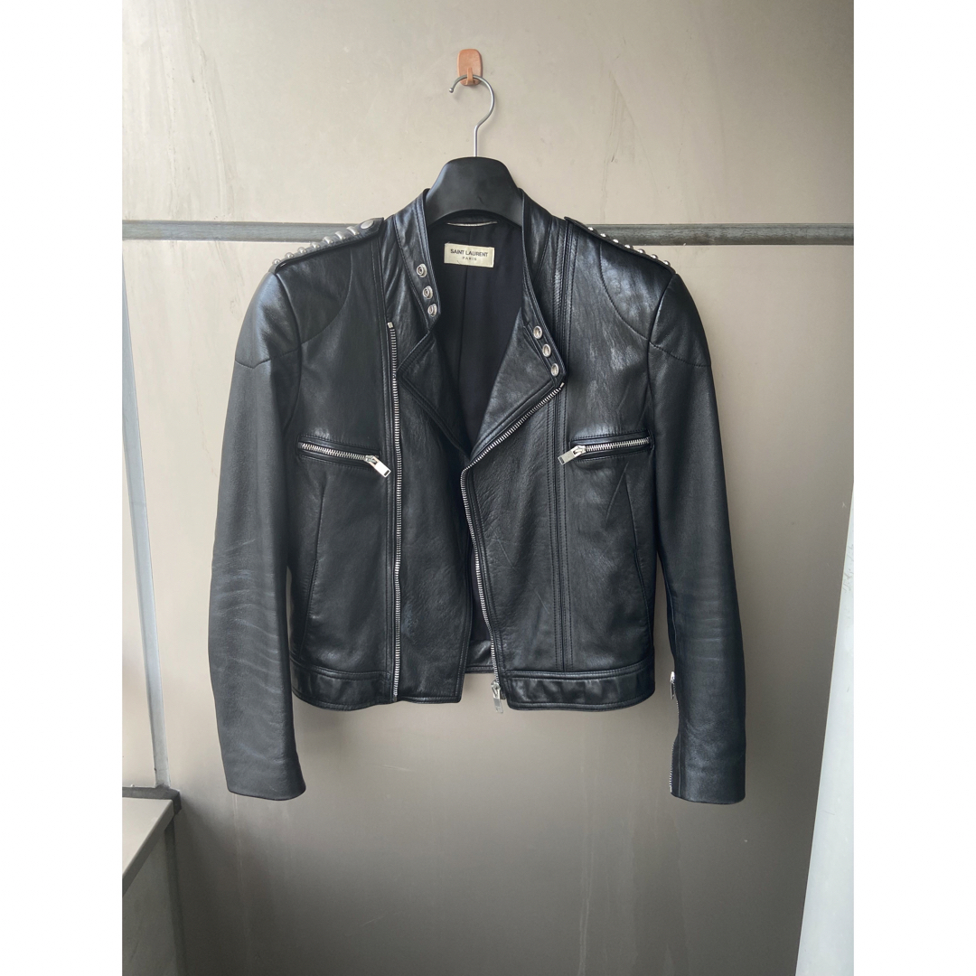 <Hedi期> Saint Laurent 16ss スタッズ　レザージャケット