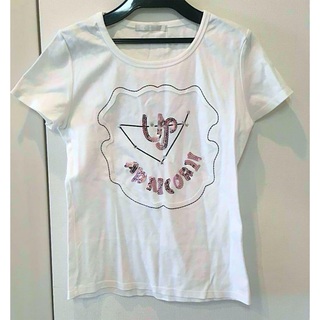 Infra Rouge／白い半袖Tシャツ (38) 綿100％　M(Tシャツ(半袖/袖なし))