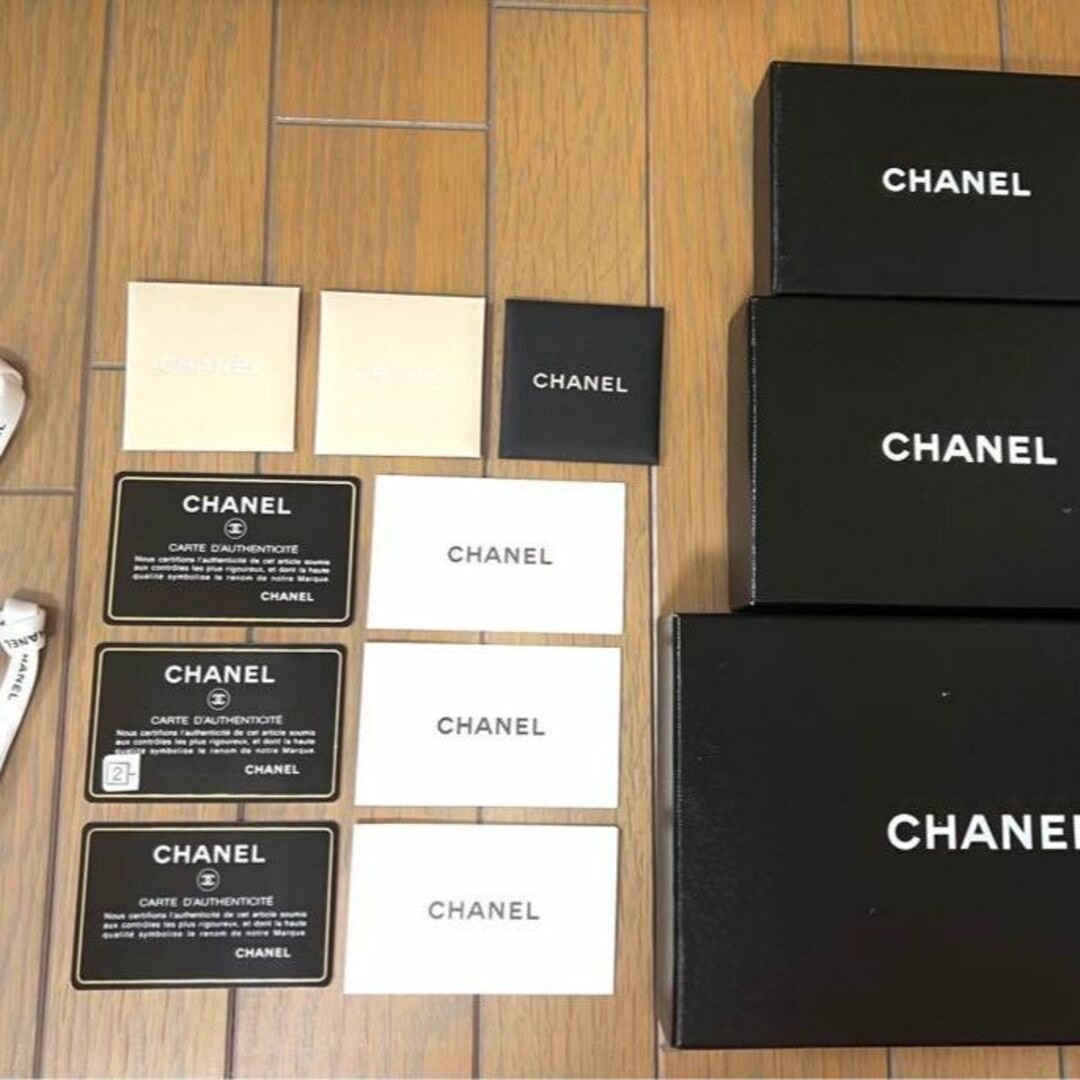 【CHANEL】 空箱 ボックス　カード付属品 ３個セット　ハイブランド | フリマアプリ ラクマ