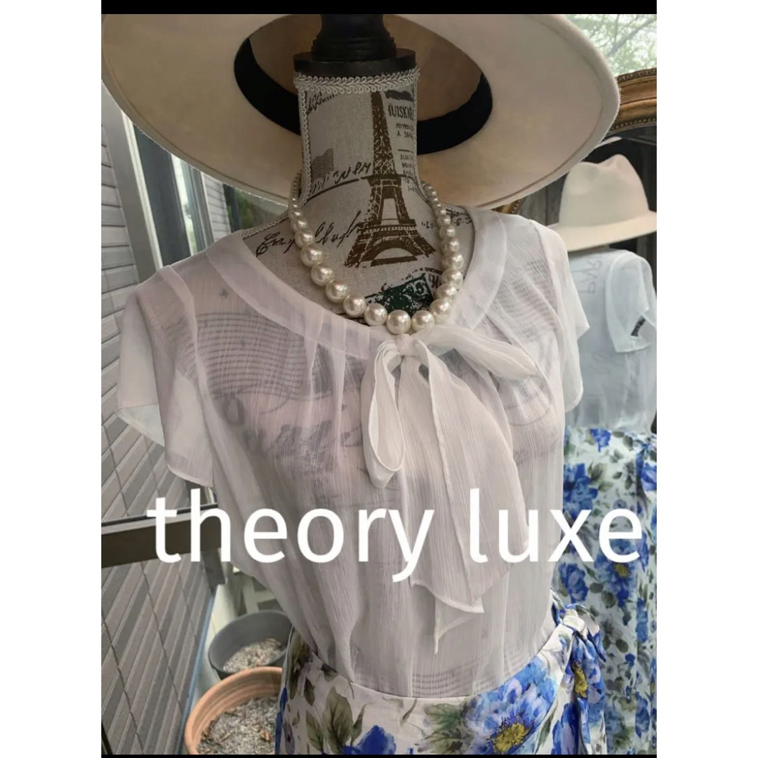 Theory luxe(セオリーリュクス)の綺麗なお姉さんのセオリーリュクス涼しげリボントップス レディースのトップス(シャツ/ブラウス(半袖/袖なし))の商品写真