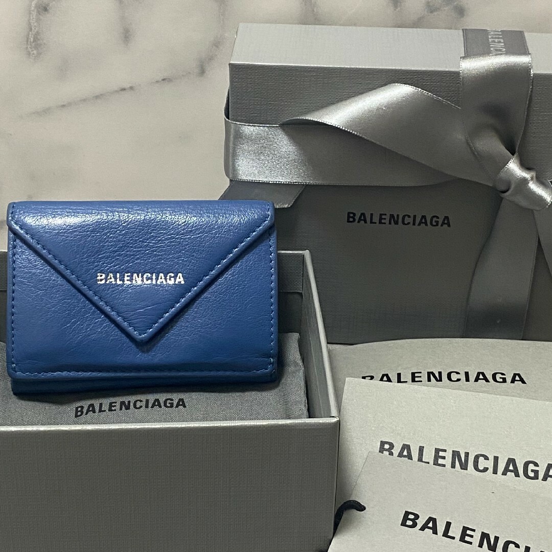 BALENCIAGA バレンシアガ ペーパーミニウォレット　財布