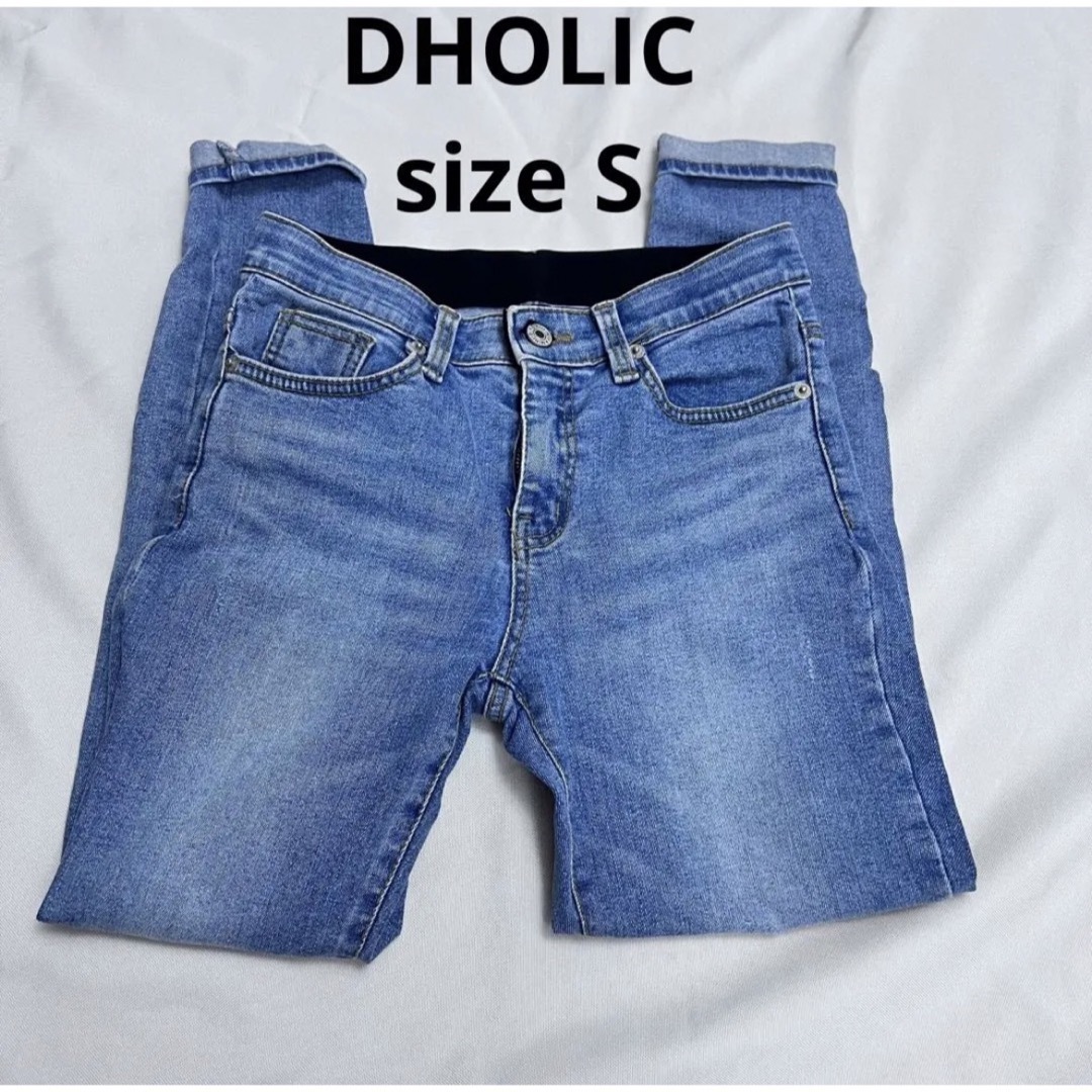 dholic(ディーホリック)のDHOLIC クラッシュデニム　S レディースのパンツ(デニム/ジーンズ)の商品写真