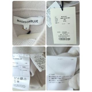 新品未使用 マディソンブルー カシミヤ100%ハイネックフーディ パーカー