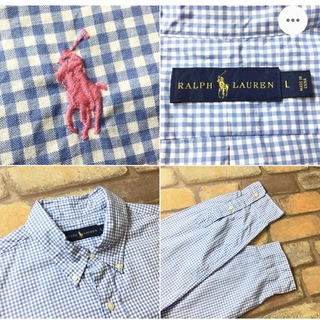 ラルフローレン(Ralph Lauren)のラルフローレン　ピンクポニー　ギンガムチェックシャツ(シャツ)