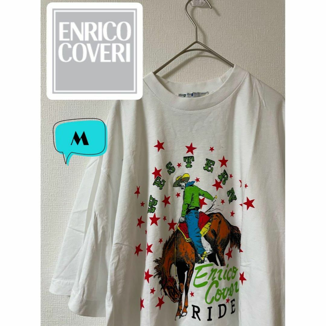 ENRICO COVERI(エンリココベリ)のENRICO COVERI エンリココベリ WESTERN Tシャツ　M メンズのトップス(Tシャツ/カットソー(半袖/袖なし))の商品写真