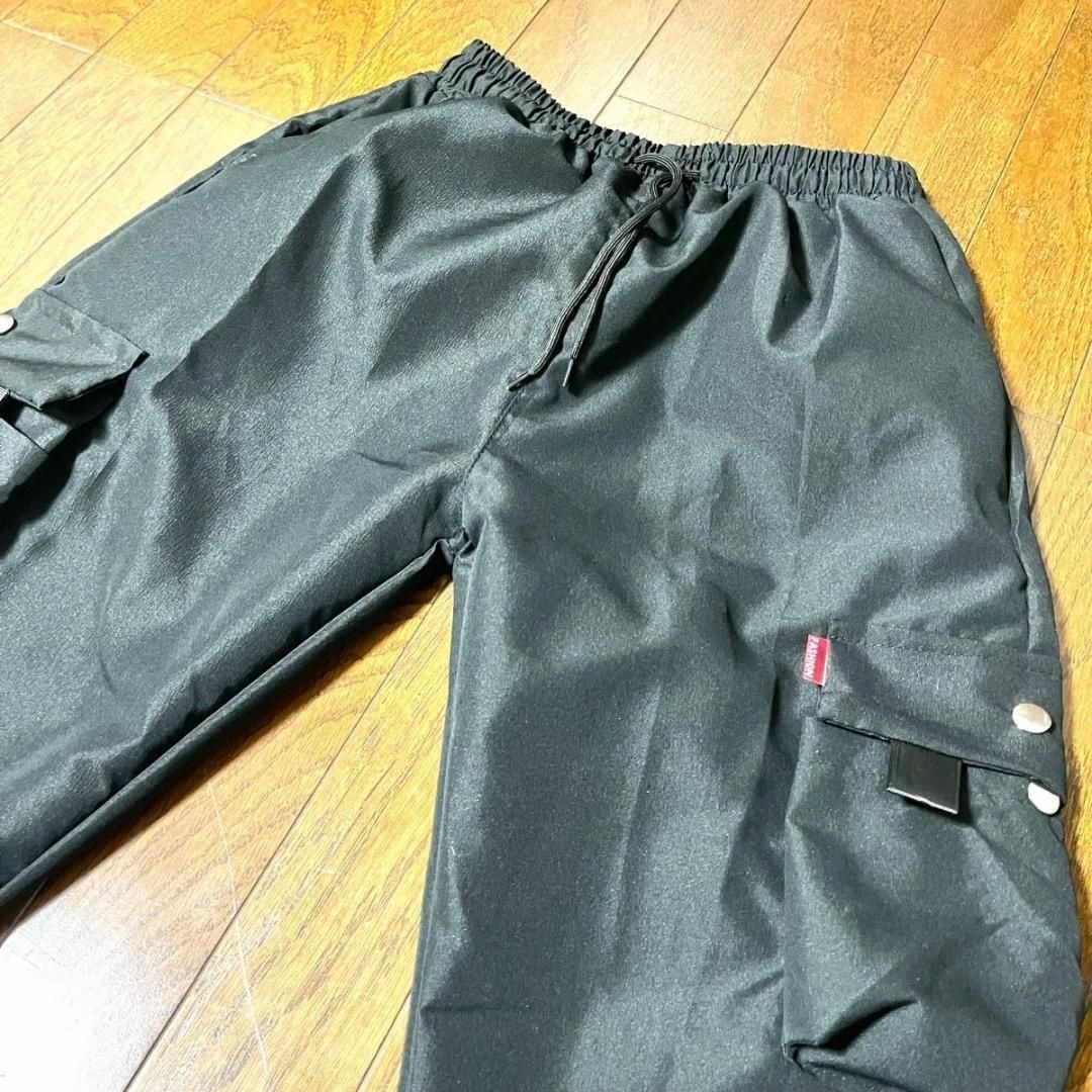 カーゴパンツ ジョガーパンツ チノパン 多機能 軽量 メンズ ブラック 韓国 Lの通販 by ふあっコぐらし☆ カーゴパンツ ジョガーパンツ チノパン 多機能 軽量 メンズ ブラック 韓国 L