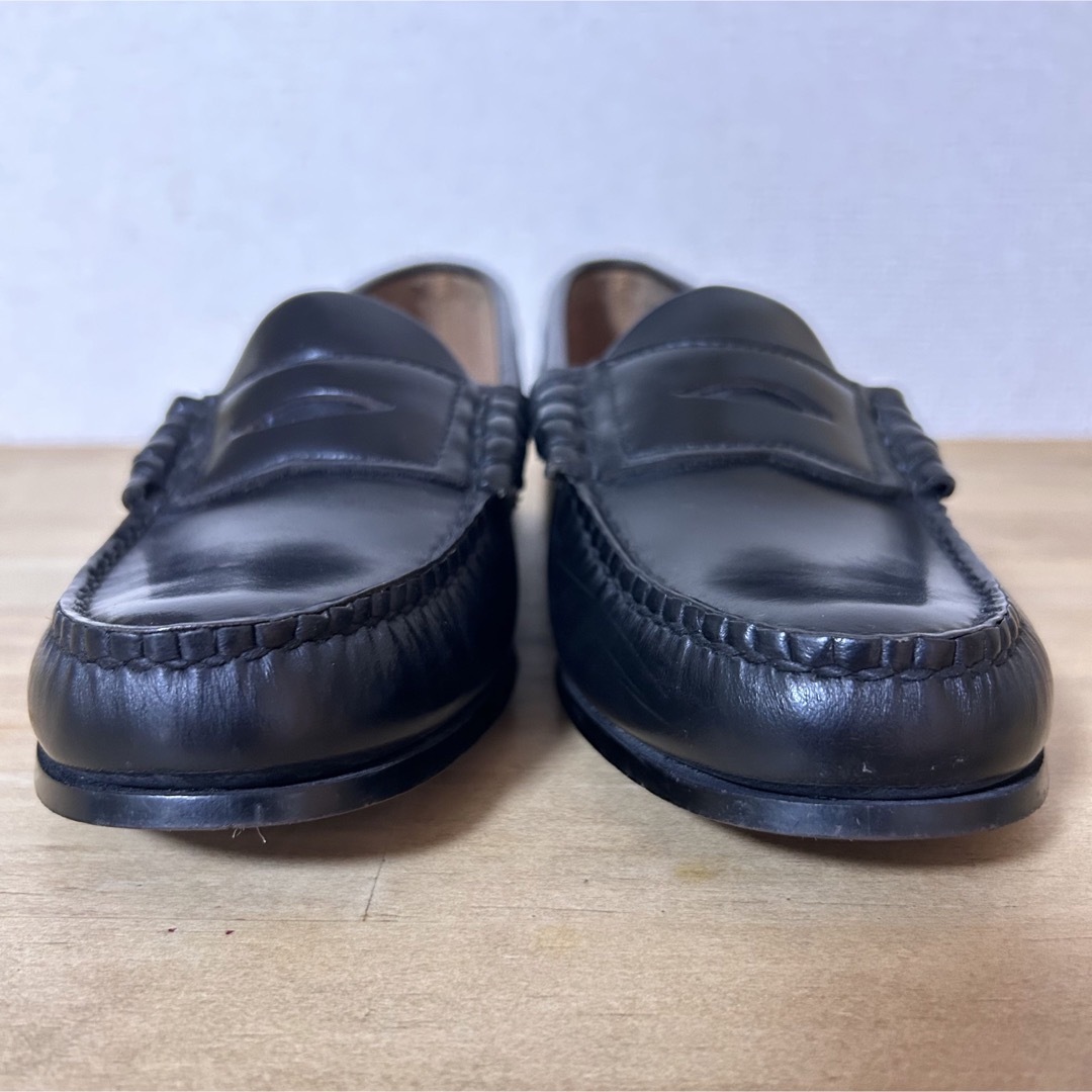 超美品 Regal リーガル 22cm 黒 ブラック コインローファー 革靴 tic