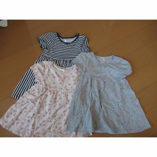 エイチアンドエム(H&M)のＨ＆Ｍ　80ｃｍ　ワンピース　3枚セット(ワンピース)