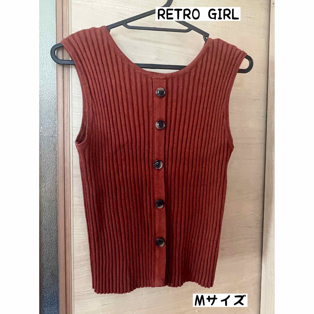 RETRO GIRL RETRO GIRL トップス ノースリーブ ニット の通販 by さぁぁみ｜レトロガールならラクマ