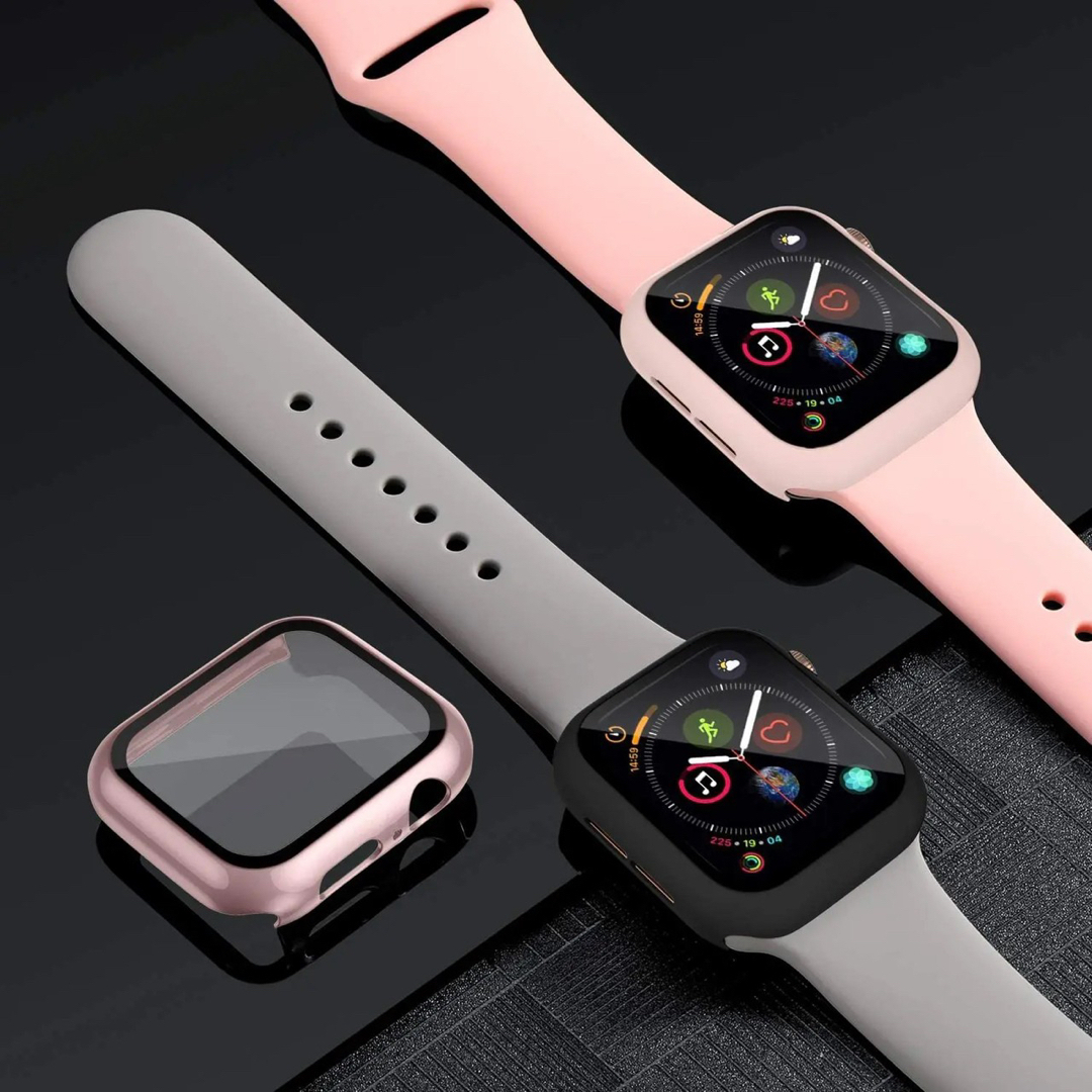 AppleWatch 表面カバー＆ベルト42㎜ ライトスカイブルー L スマホ/家電/カメラのスマホアクセサリー(モバイルケース/カバー)の商品写真