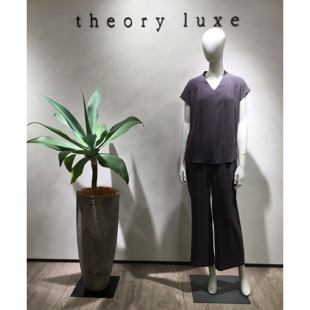 theory luxe DOUBLE WEFT ウォッシャブル ブラウス