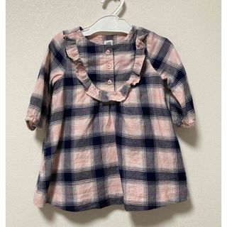 ベビーギャップ(babyGAP)のシャツワンピース 80 babyGAP ワンピース チェック(ワンピース)