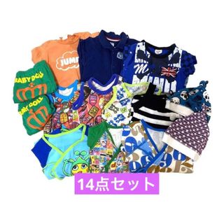 パーティーパーティー(PARTYPARTY)のベビー　服　まとめ売り　60〜70cm   14点セット(ロンパース)