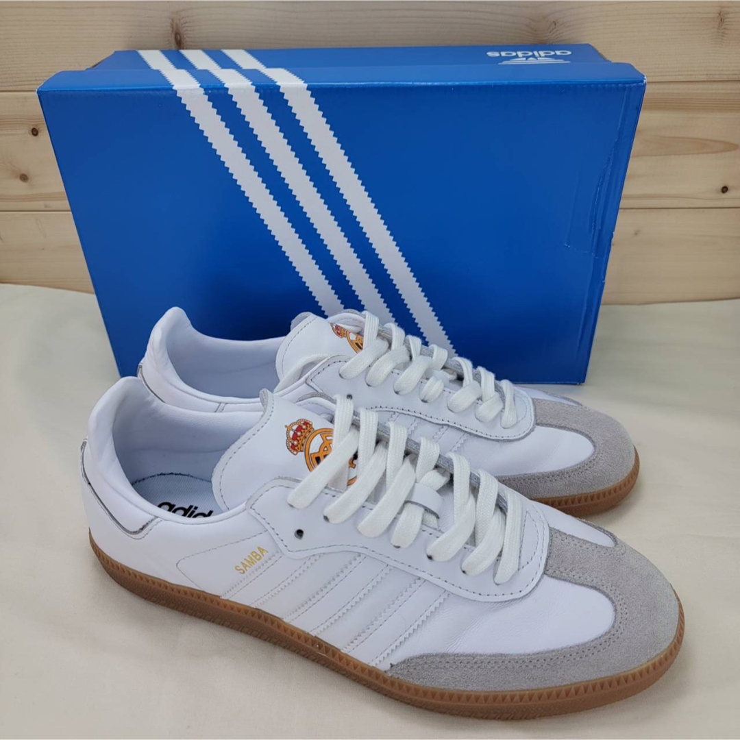 新品　adidas samba adv  25cm ホワイト 白　サンバ　④