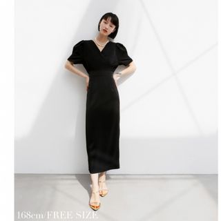 【KATRIN TOKYO】v-neck onepiece(black)(ロングワンピース/マキシワンピース)