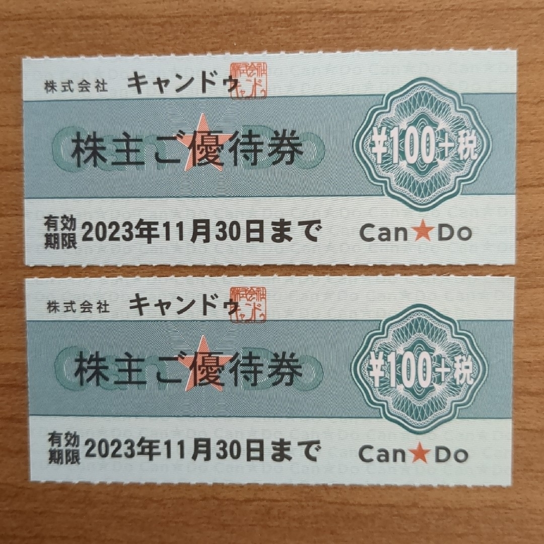 キャンドゥ株主優待券200円分（+税）の通販 by historian0383's shop ...