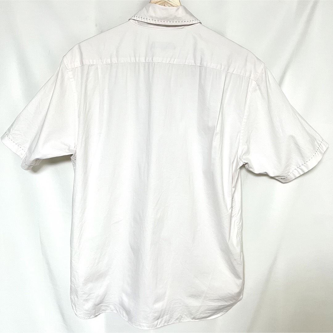 BURBERRY BLACK LABEL(バーバリーブラックレーベル)のBURBERRY BLACK LABEL ロゴ刺繍 ステッチ 半袖 ポロシャツ メンズのトップス(シャツ)の商品写真
