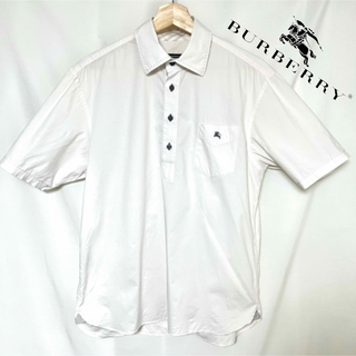 バーバリーブラックレーベル(BURBERRY BLACK LABEL)のBURBERRY BLACK LABEL ロゴ刺繍 ステッチ 半袖 ポロシャツ(シャツ)