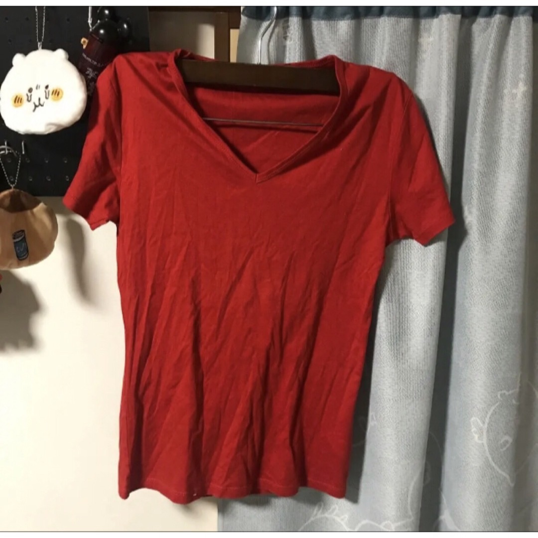 FUGA(フーガ)のFUGA カットソー　赤　美品 メンズのトップス(Tシャツ/カットソー(半袖/袖なし))の商品写真