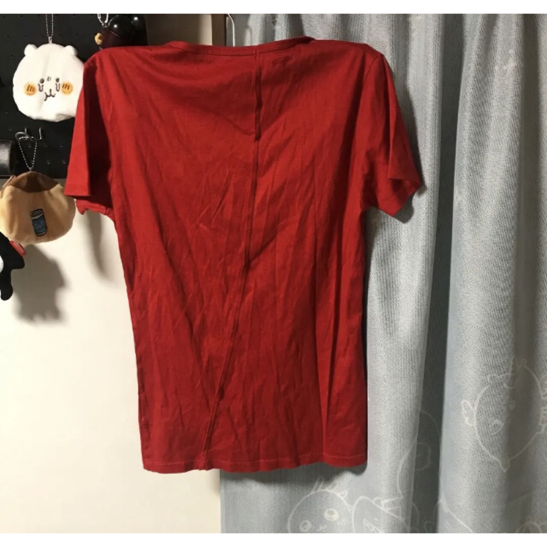 FUGA(フーガ)のFUGA カットソー　赤　美品 メンズのトップス(Tシャツ/カットソー(半袖/袖なし))の商品写真