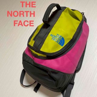 ザノースフェイス(THE NORTH FACE)のゆみ様専用★  ザノースフェイス　ピンク✖️イエロー　リュック　男女兼用(バッグパック/リュック)