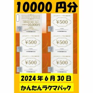JR九州グループ　株主優待券　10000円分(ショッピング)