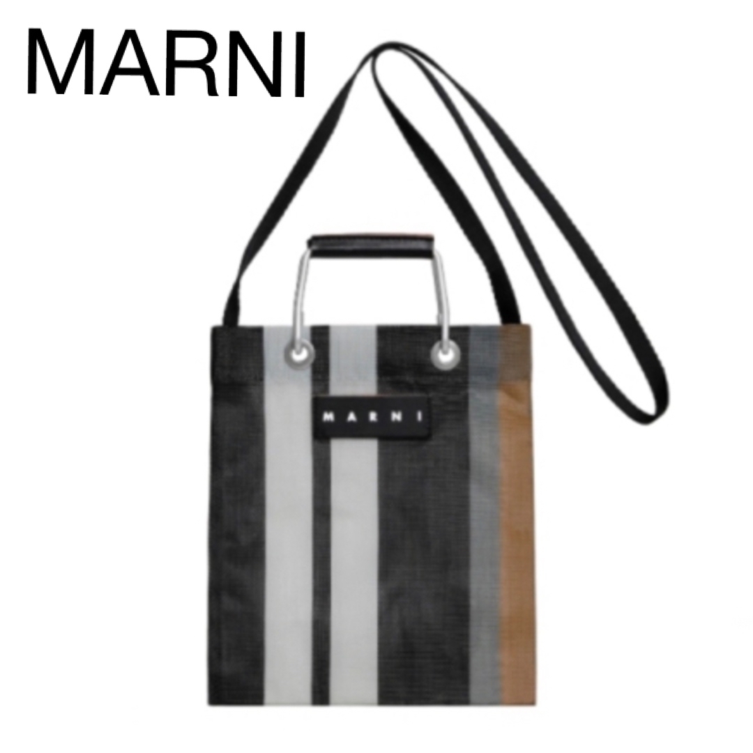 MARNIMARNI マルニ　ストライプミニショルダーバッグ