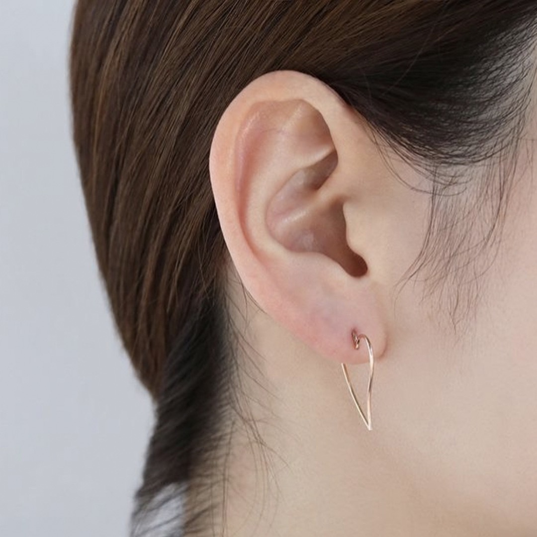 再再再..販 CAFCA カフカ ハートシリーズ イヤーカフ\u0026ピアス K18