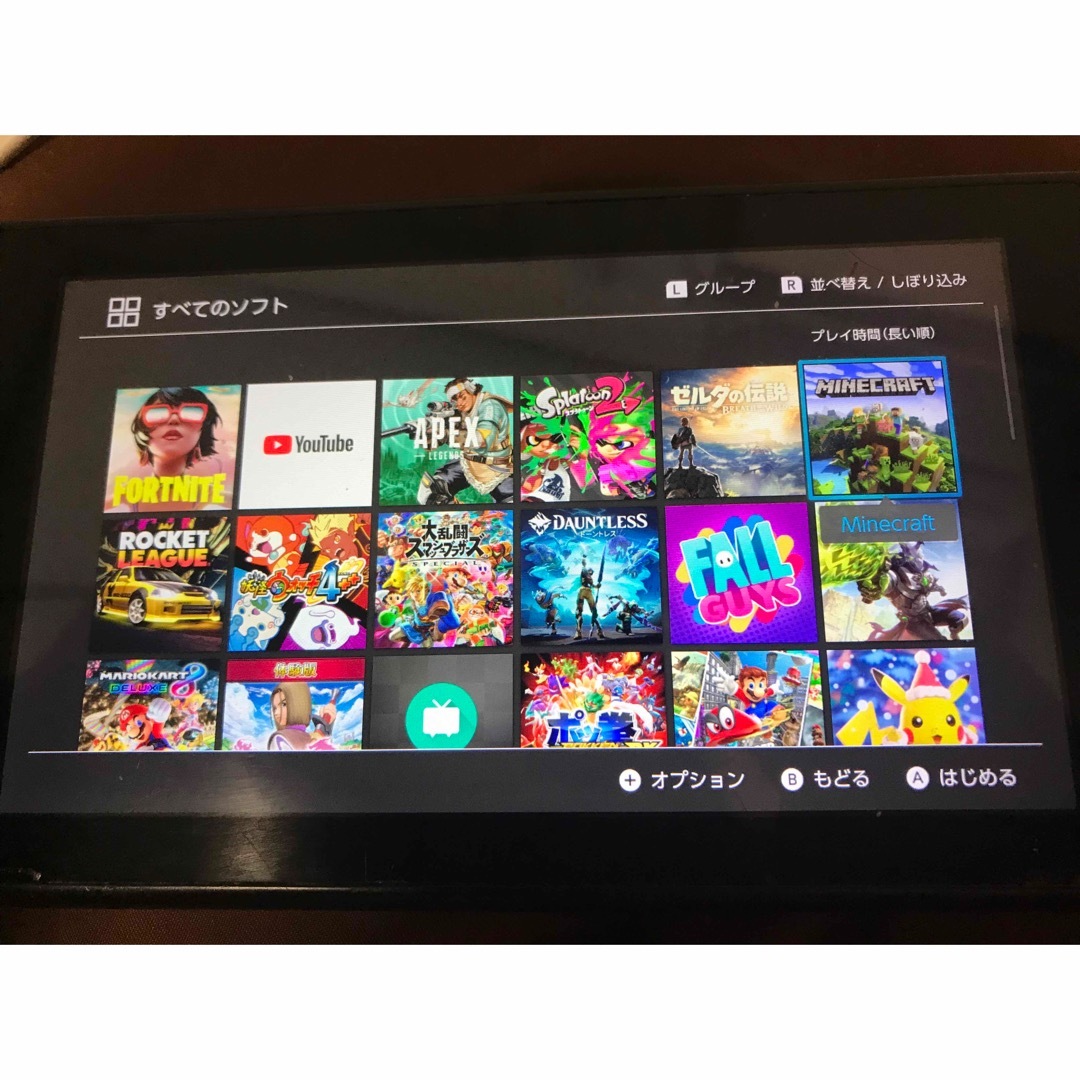 任天堂スイッチ 本体128GB ダウンロード(マイクラ 妖怪ウォッチ マリカ)